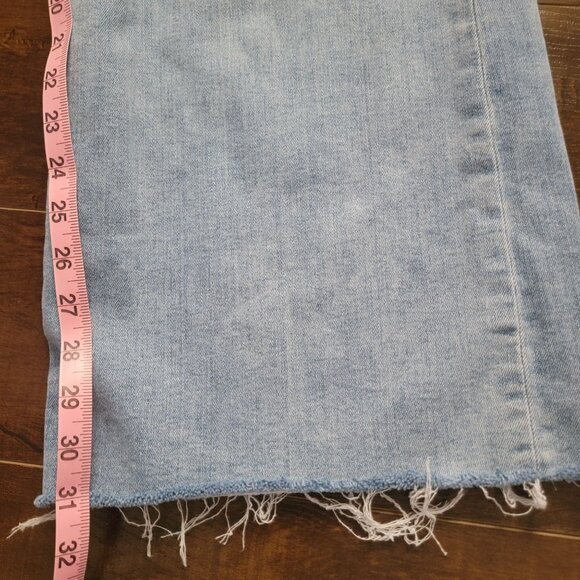 Re/Done Palazzo Mid-Rise Denim Jeans Womens 26 Classic Wide Leg Y2K 90s Grunge - Picture 8 of 9